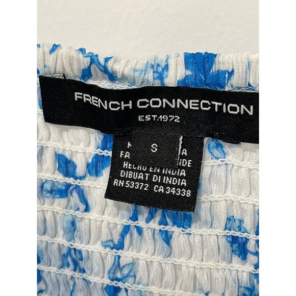 French Connection Catrina Floral Puff Sleeve Midi Dress Small NWT - Picture 9 of 10